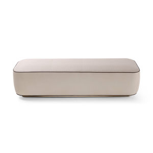 <span class=keywords><strong>Banc</strong></span> ottoman moderne de luxe rembourré à nervures linéaires pour chambre, villa, hôtel, entrée - Product Image 3