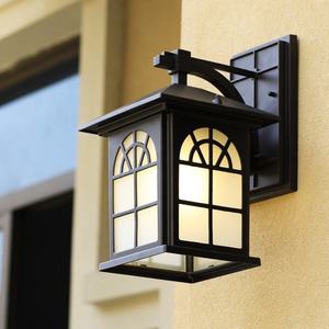 <b>Solar</b> Outdoor Wall <b>Lantern</b> Aluminum Alloy Tempered Glass Diffuser 2700K Warm White LED <b>Garden</b> Lighting 10-Year Warranty - Product Image 2