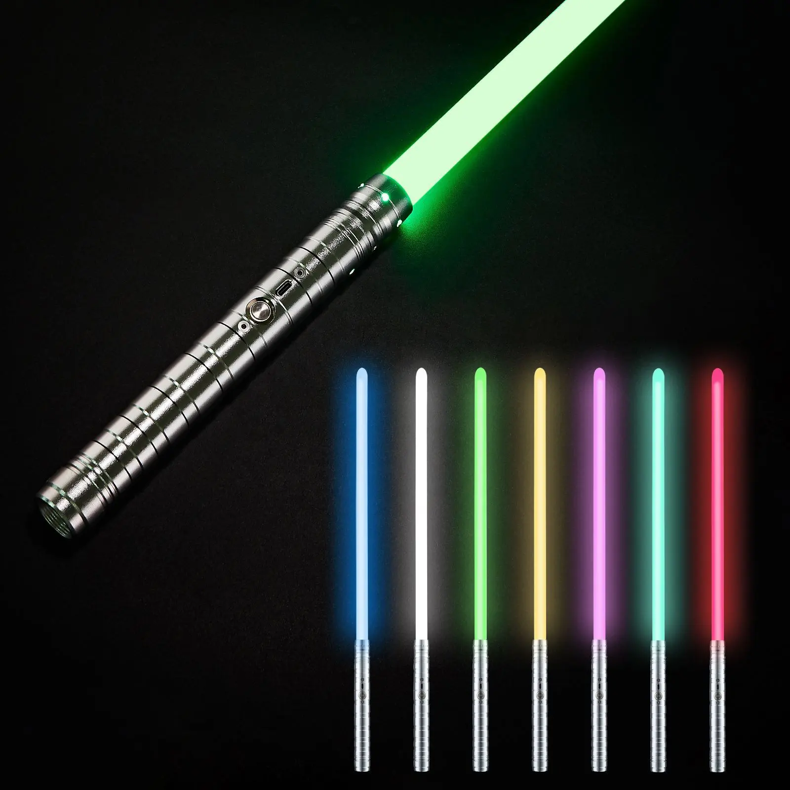 2022 New Arrivals Teenager's Metal Light-up Toys Sword Gift RGB Force Lightsaber Color Changing Flash Light Saber