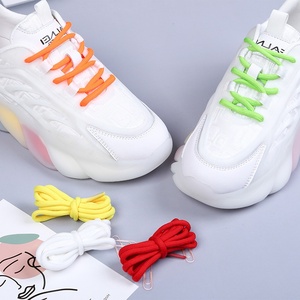 Lacets ronds en polyester de 5 mm pour la randonnée en plein air, les sports, le basketball, noirs, vente en gros par le fabricant - Product Image 2