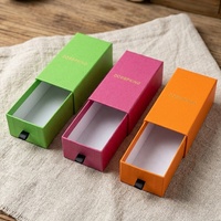 Boîte coulissante de luxe en carton recyclable pour aliments, imprimée, pour bonbons, thé, gâteaux, emballage alimentaire, boîte cadeau en kraft de qualité alimentaire avec tiroirs