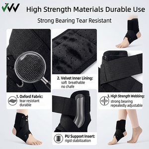 Supporto per Caviglia Personalizzato, Regolabile, Compressivo, Traspirante, Unisex per Sport, Corsa, Fitness ed <span class=keywords><strong>Esercizi</strong></span> all'Aperto - Product Image 5