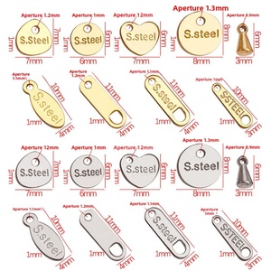 Pendentif Breloque Goutte d'Eau en Acier Inoxydable Plaqué Or 18K Zoryn Étanche pour Bracelet et Collier DIY, Accessoire de Bijouterie - Product Image 5