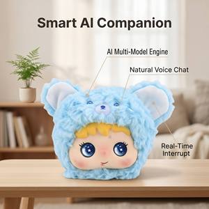 Poupée Compagnon en Peluche IA Douce, <span class=keywords><strong>Robot</strong></span> Doux qui Parle et Chante, Histoireuse Emotionnelle pour l'Heure du Coucher, <span class=keywords><strong>Robot</strong></span> à Câliner Multilingue, Sûr pour les Enfants - Product Image 3