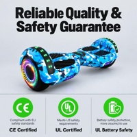 Hoverboard, scooter auto-équilibrant avec haut-parleur Bluetooth et roues LED, 12 km/h