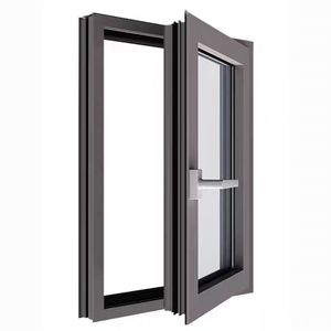 Fenêtres en aluminium à double vitrage, design moderne, pour maison et commerce, avec fonctions battante, <span class=keywords><strong>oscillo</strong></span>-battante et basculante, personnalisables - Product Image 1