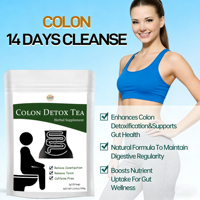Thé détoxifiant pour le côlon en sachets, complément alimentaire naturel à base de plantes, soulagement de la constipation, nettoyage du côlon, santé intestinale, thé détoxifiant sans caféine, herbes