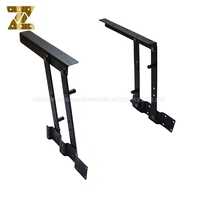Charnière à ressort métallique pour table basse relevable, design pliable, fermeture douce, hauteur réglable pour salon