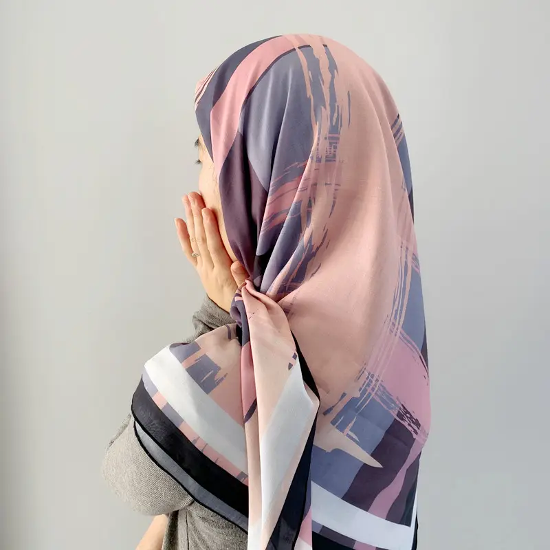 high quality custom print logo scarfs 2022 customized new tudung bawal 2021 wholesale online muslim instant hijab scarf