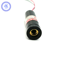 Module de Diode Laser haute précision, ligne de points rouges 18650 nm 100mW, lot de 2 pièces, 3-5v 650nm 12x45mm