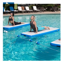 Plateforme flottante gonflable à double couche, bateau commercial en PVC, épaisseur 30 cm, capacité 100-500 kg, <5 passagers, certifié CE, Hitac