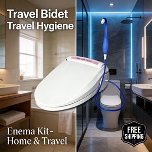 Kit Bidet de Voyage Intelligent, Douche Anale Portable pour l'Hygiène, Soulagement de la Constipation, Nettoyage en Profondeur Antibactérien UV - Product Image 1