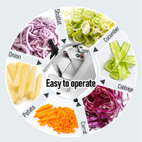 ASAKI Grande Vente Robot Culinaire Multifonctionnel Commercial en Acier Inoxydable Machine Électrique pour Couper les Légumes