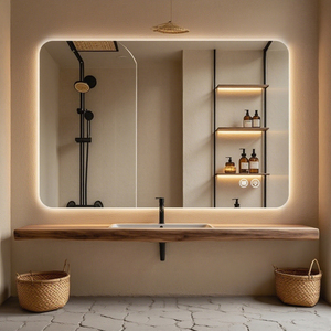 Rectangular Backlit <b>Mirror</b> Bathroom 30x40 <b>Led</b> Lighted Vanity <b>Wall</b> Mount - Product Image 3
