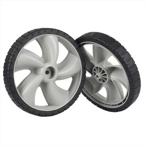 Roue en plastique PVC de 12 pouces, pour le remplacement de roue de chariot de tondeuse à gazon - Product Image 2
