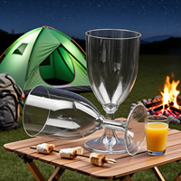 Échantillon gratuit Gobelet jetable transparent Verres à vin en plastique rouge Copa De Vino Verres a Boire Bicchieri Vinos