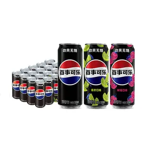 도매 새로운 포장 펩시스 소프트 음료 원래 라임 라즈베리 맛 탄산 이국적인 음료 펩시스 콜라 수 330mL