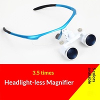 Lunettes Loupes Dentaires pour Examen Chirurgical Oral Maxillo-Facial/ORL, Instruments d'Examen, Lampe Frontale LED 35x
