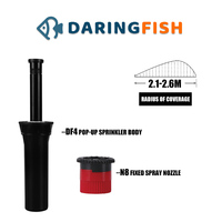Irrigatori Pop-Up DaringFish con Superficie Liscia in Materiale POM per Sistemi di Irrigazione Agricola