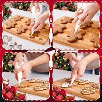 Sucre bonbon de Noël en plastique et biscuit fondant moule de coupe-pâte et emporte-pièce ensemble pour la cuisson des enfants