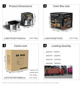 Friggitrice ad Aria Professionale Commerciale per Patatine Fritte 2400W Grande Capacità Personalizzata - Product Image 6