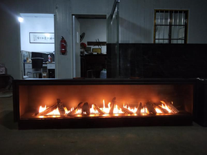 Modern Designer LED Lights Gas Insert <strong>Fireplace</strong> <strong>TV</strong> <strong>Stand</strong> Indoor Home Use 36/40/50/60/72/80/100inch Steel/Metal Material - Product Image 5