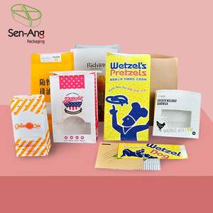 Senang02 Morden Style Disposable Paper Pasta Take Away <b>Box</b> Square Noodle <b>Packing</b> Cup - Product Image 5