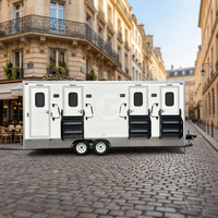 Etodevice Toilettes mobiles modernes de luxe avec remorque de toilettes de luxe pour événements