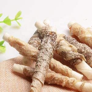 Fábrica OEM de golosinas para mascotas, venta al por mayor, deliciosa naturaleza, salmón <span class=keywords><strong>salvaje</strong></span>, piel de pez Omega3, golosinas para <span class=keywords><strong>perros</strong></span>, <span class=keywords><strong>comida</strong></span> seca para masticar <span class=keywords><strong>perros</strong></span> - Product Image 5