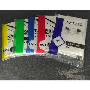 2 Mil tas kasur penutup bening tahan air ukuran Queen tas matras-100 "x 60" x 14 "-Pak 1-untuk bergerak dan penyimpanan - Product Image 5