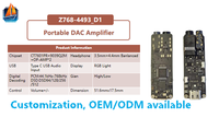 En stock, amplificateur de casque à décodage AK4493SEQ, DAC USB 32 bits DSD512 PCM768K, amplificateur audio HIFI, amplificateur DAC