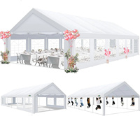 Tente de fête 30x15FT auvent de mariage robuste abri d'événement PVC matériel imperméable chapiteau de fête de mariage tente