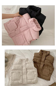 Gilet d'hiver décontracté pour enfants veste garçons et filles col montant nouveaux vêtements chauds <span class=keywords><strong>sans</strong></span> manches gilet pour enfants - Product Image 5