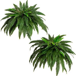 Nouvelle plante verte de fougère de Boston artificielle transfrontalière 88 feuilles Arrangement floral de fougère de Boston pour la décoration - Product Image 5
