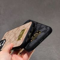 Étui de luxe en cuir pour iPhone 11 12 13 14 15 16 17 Pro Max 16E 17Air 12/13 Mini, anti-chute