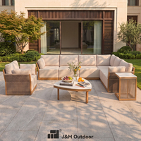 J&M Outdoor – Structure en aluminium de luxe, durable, imperméable, ignifuge et écologique, au design moderne, pour jardin, patio, balcon, espace de vie et entrepôt