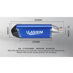 Escape para tubo medio de escape de motocicleta para <span class=keywords><strong>Piaggio</strong></span> BEVERLY <span class=keywords><strong>125</strong></span> 300 <span class=keywords><strong>MP3</strong></span> <span class=keywords><strong>125</strong></span> 250 300 tubo silenciador de escape de motocicleta - Product Image 3