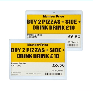 Caliente nueva llegada genérico E tinta precio etiqueta 7,5 "Eink pantalla para etiquetas supermercado estante electrónico etiqueta Ble Esl etiqueta de precio Digital - Product Image 1