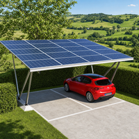 Système de carport solaire modulaire en acier certifié CE, haute résistance, étanche, pour voitures, usage résidentiel et commercial