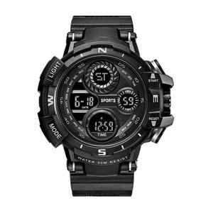 Montre de sport pour homme <span class=keywords><strong>Shock</strong></span>, style <span class=keywords><strong>G</strong></span>, grand cadran numérique, résistante à l'eau 3BAR, bracelet en caoutchouc, chronographe, boîtier en plastique, date automatique - Product Image 1