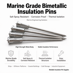 Pernos de Aislamiento Bimetálicos de Grado Marino, Pernos de Soldadura CD de Acero Inoxidable de 3 mm <span class=keywords><strong>para</strong></span> Construcción Naval y Reparación en Alta Mar - Product Image 1