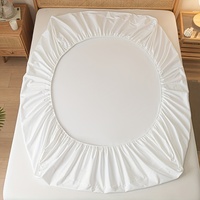 Parure de draps ajustés imperméables en polyester, couleur unie, style américain, 200 fils, écologique, pour l'été, literie domestique
