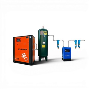 Compresseur d'air à vis KELAIDE KD-PM50A 380V Stationnaire Lubrifié Refroidi Industriel 50HP Garantie 5 ans 11-37KW Vitesse variable - Product Image 1