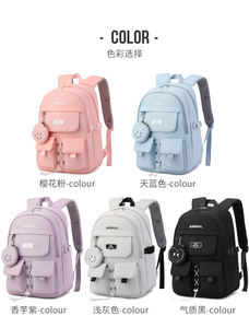 2024 Women's Nylon Custom High Quality Beautiful <b>Bag</b> Girls Mochilas Escolares New Design Waterproof Fashion Style - Product Image 3