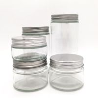 Honey Salsa Pickles Jam Wholesale 100ml 200ml 280ml 390ml 500ml Food Storage Honey Jar Glass Jam Cookie Jar With Metal Lid