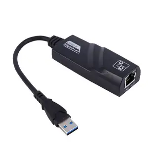 有线USB 3.0到千兆以太网RJ45 LAN (10/100/1000) Mbps网络适配器以太网网卡加密狗，用于PC Drop Shop