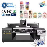 Impresora plana UV DTF 5060 con curado LED UV, diseño de calibración automática de altura, sistema de control de temperatura de boquilla con IA
