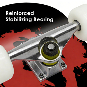 ZHOYA Skateboard à double roulement, planche en érable à quatre roues, professionnel, pour la pratique urbaine, pour adultes, hommes, femmes et adolescents - Product Image 3