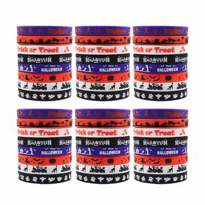 สายรัดข้อมือฮาโลวีนลายใหม่ราคาถูก ลายฟักทองผี  สายรัดข้อมือซิลิโคนฮาโลวีน  ปรับแต่งโลโก้และข้อความได้ - Product Image 5