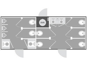 Casa Rodante Moderna de 3 Dormitorios, Impermeable, con Diseño de Cápsula Espacial, Estructura de Acero, para Uso Hotelero - Product Image 6